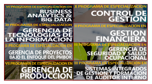 PROGRAMAS DE ESPECIALIZACIÓN DEL CTIC - UNI [AGOSTO - OCTUBRE]