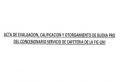 ACTA DE EVALUACIÓN, CALIFICACIÓN Y OTORGAMIENTO DE BUENA PRO DEL CONCESIONARIO SERVICIO DE CAFETERÍA DE LA FIC-UNI