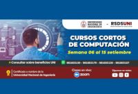 CURSOS DE COMPUTACIÓN DEL 06 AL 15 DE SETIEMBRE