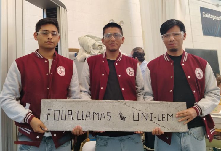 UNI logra destacada participaci&oacute;n en concurso internacional de vigas de concreto en EE. UU