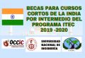 BECAS PARA CURSOS CORTOS DE LA INDIA POR INTERMEDIO DEL PROGRAMA ITEC 2019 -2020