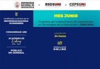 RSDS UNI / Cursos especializados - Cronograma mes de Junio