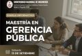 Charla Informativa sobre la  Maestría en Gerencia Pública, que la Unidad de Posgrado-FIEECS está organizando.| Fecha 13 de Septiembre
