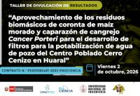 Taller de Difusi&oacute;n de Resultados del Proyecto PE501082481-2023-PROCIENCIA | Fecha 02 de Octubre