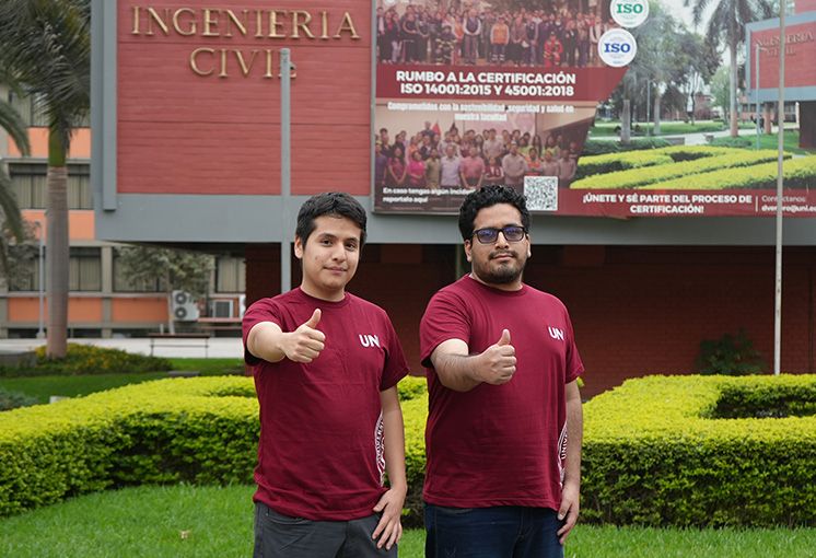 Dos estudiantes de ingenier&iacute;a civil de la UNI logran ser investigadores RENACYT