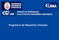 Unidad de Posgrado de la FIM &ndash; UNI ofrece programas de maestr&iacute;as virtuales dirigidos a la Comunidad UNI y al P&uacute;blico Externo