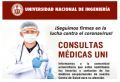 OCBU: ATENCIÓN VIRTUAL DEL SERVICIO MÉDICO Y BOTICA