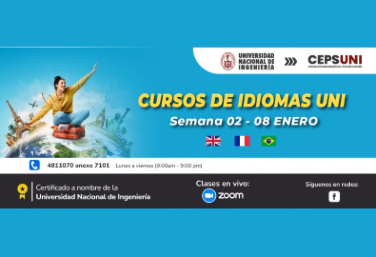 (CEPS - UNI) / Cursos de idiomas UNI - semana 02 diciembre - 08 enero