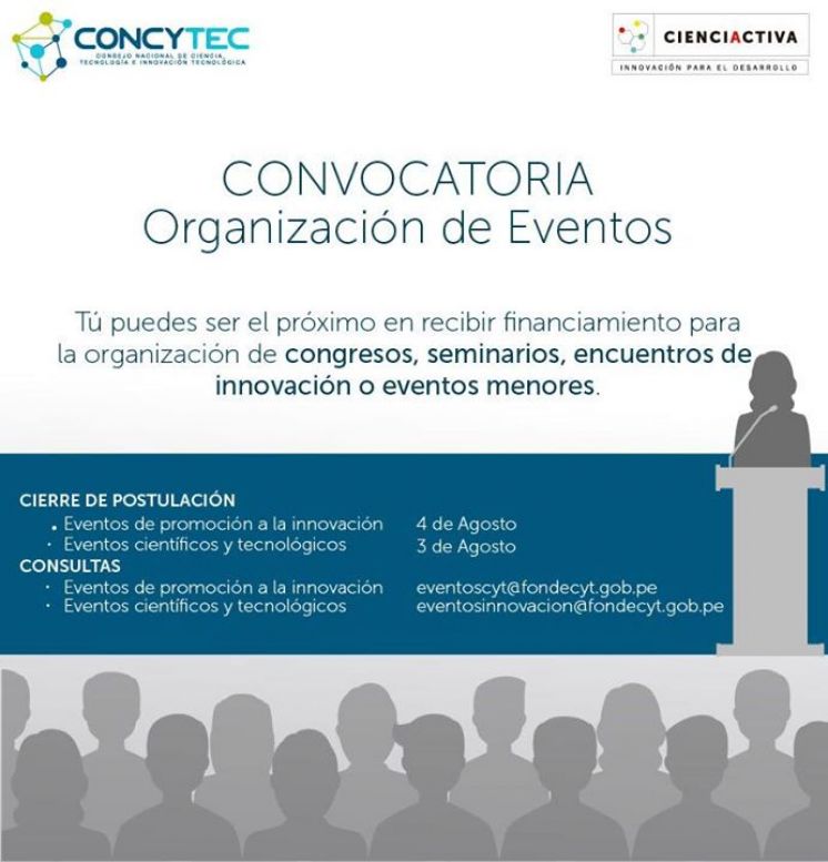 Convocatoria Organización de Eventos