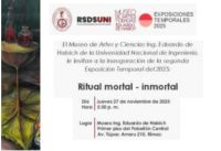 El Museo de Artes y Ciencias Ing. Eduardo de Habich El Museo te invita a la inauguración de la exposición temporal &quot;Ritual mortal - inmortal&quot; de la artista Nicohol Villalobos.| 27 de Noviembre