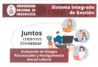 UNIDAD DE RECURSOS - DIGA: REALIZARÁ UNA EVALUACIÓN DE RIESGOS PSICOSOCIALES Y HOSTIGAMIENTO SEXUAL LABORAL A TODOS EL PERSONAL ADMINISTRATIVO Y DOCENTE DE LA UNI | DEL 18 AL 26 DE JULIO