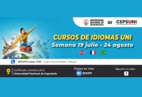 (CEPS - UNI) / Cursos de idiomas UNI - semana 19 julio - 24 agosto