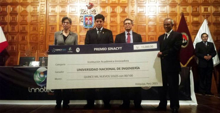 UNI obtiene Premio Nacional SINACYT a la Innovación 2015