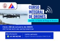 CURSO INTEGRAL DE DRONES APLICADO A LA GESTIÓN DEL RIESGO DE DESASTRES organizado por el Laboratorio de Geomática del  CISMID | Inicio 20 de Octubre