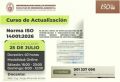 La Facultad de Ingenier&iacute;a Ambiental de la UNI, a trav&eacute;s de la Secci&oacute;n de Proyecci&oacute;n Social y Extensi&oacute;n Universitaria, te invita a participar en el Curso de Actualizaci&oacute;n de la Norma ISO 14001:2026.| Inicio 25 de Julio