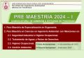 UNIDAD DE POSGRADO DE LA FACULTAD DE INGENIER&Iacute;A AMBIENTAL PRE-MAESTRIA 2024-1