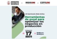 INVITACIÓN VIII Seminario Web 2024: HERRAMIENTAS DE EXCEL PARA OPTIMIZAR LOS NEGOCIOS EN PRODUCCIÓN