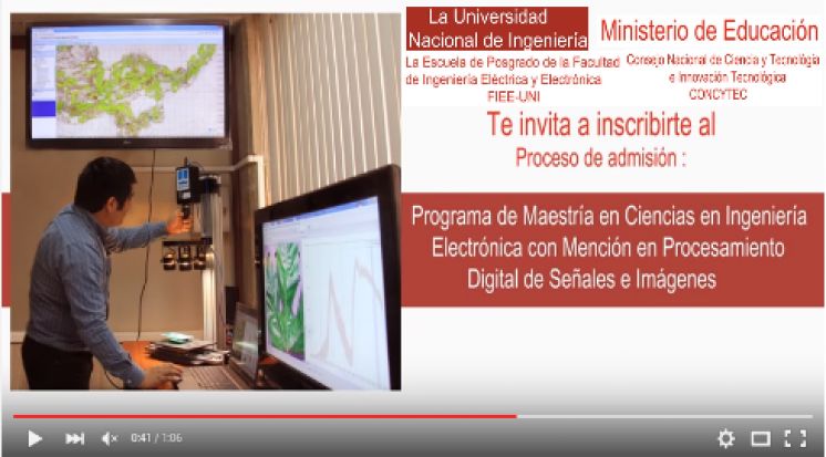 Programa de Maestría en Ciencias en Ingeniería Electrónica con Mención en Procesamiento Digital de Señales e Imágenes