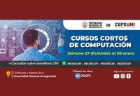 CEPS - UNI / Cursos cortos de computación - SEMANA 27 diciembre al 05 enero