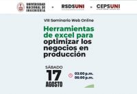 CEPS: INVITACIÓN VIII Seminario Web 2024:  HERRAMIENTAS DE EXCEL PARA OPTIMIZAR LOS NEGOCIOS EN PRODUCCIÓN / 17 de agosto