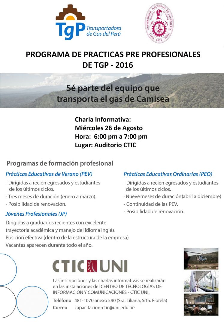 TgP - Practicas Pre-Profesionales 2016