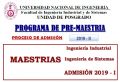 ADMISIÓN UNIDAD DE POSGRADO FIIS: PREMAESTRÍA 2019-II Inicio 05 de Mayo