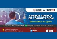 CEPS - UNI / Cursos cortos de computación - semana del 17 al 24 agosto