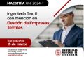 Convocatoria de la Unidad de Posgrado de la FIQT: Maestr&iacute;a en Ciencias en Ingenier&iacute;a Textil con Menci&oacute;n en Gesti&oacute;n de Empresas Textiles 2024-I | Inscripciones hasta el 15 de Marzo