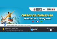 (CEPS - UNI) / Cursos de idiomas UNI - semana 10 - 24 agosto