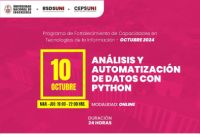 RSDS UNI / Curso especializado: Análisis y Automatización de Datos con Python | Inicio 10 de Octubre