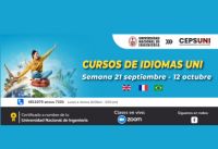 (CEPS - UNI) / Cursos de idiomas UNI - semana 21 septiembre - 12 octubre