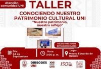 Charla &ldquo;Conociendo nuestro Patrimonio Cultural&rdquo; a realizarse el 24 de setiembre a las 3:00pm, en el Museo Habich.