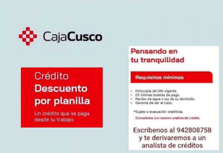 Segunda Campa&ntilde;a Informativa de la Caja Municipal de Ahorro y Cr&eacute;dito - CAJA CUSCO dirigida al personal administrativo y docente de la UNI | Fechas 02, 04, 07, 09, 11, 14, 16, 18, 21, 23, 25, 28 y 30 de septiembre de 2026