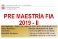 PRE MAESTRÍA FIA 2019-II