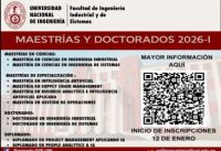 PROCESO DE ADMISI&Oacute;N MAESTR&Iacute;A Y DOCTORADO FIIS 2026-1 / INSCRIPCIONES HASTA EL 6 DE ABRIL DEL 2026