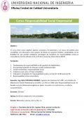 Curso: Responsabilidad Social Empresarial