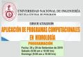 Curso Actualización Aplicación de Programas Computacionales en Hidrologia