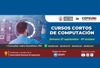 CEPS - UNI / Cursos cortos de computación - Semana del 27 septiembre al 07 octubre