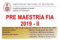 PROGRAMA DE PRE MAESTRÍA FIA 2019-II