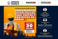 INVITACIÓN VII Seminario Web 2024: HERRAMIENTAS TECNOLÓGICAS PARA COSTOS Y PROYECTOS DE OBRAS | 20 de Julio