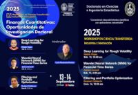 Workshops en Ciencia Transferida: Industria e Innovación – Finanzas Cuantitativas, que la Unidad de Posgrado-FIEECS está organizando | Fechas 13 y 14 de Septiembre
