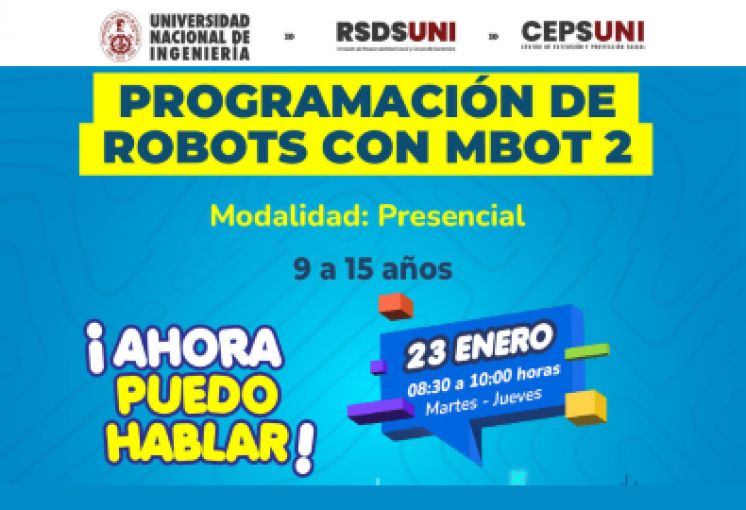 (CEPS - UNI) / Programación de Robots con Mbot 2 | Inicio 23 de Enero