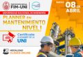 Curso: PLANNER EN  MANTENIMIENTO NIVEL I. | sábado 8 de  de abril 2023