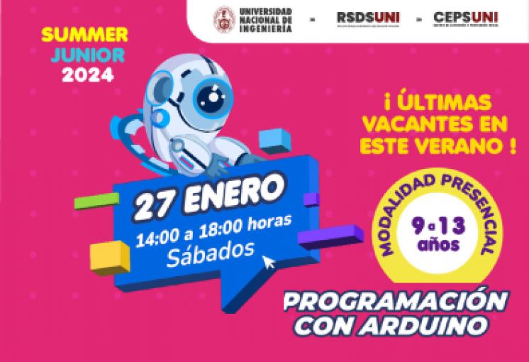 (CEPS - UNI): Capacítate en nuestro taller de Programación con Arduino | Inicio 27 de Enero