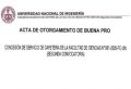 ACTA DE OTORGAMIENTO DE BUENA PRO DE LA CONCESIÓN DE LA CAFETERÍA DE LA FACULTAD DE CIENCIAS N° 001-2025-FC-UNI - 2da CONVOCATORIA