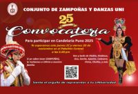 El Conjunto de Zampoñas y Danzas de la UNI, te invita a participar en la CONVOCATORIA: CANDELARIA PUNO 2025 | Te esperamos el 21 y 22 de Noviembre