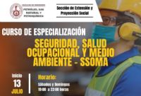 La Sección de Extensión y Proyección Social de la FIP les invita a formar parte del Curso: &quot;Seguridad, Salud Ocupacional y Medio Ambiente - SSOMA&quot; | Inicio 13 de Julio