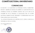 COMITÉ ELECTORAL UNIVERSITARIO