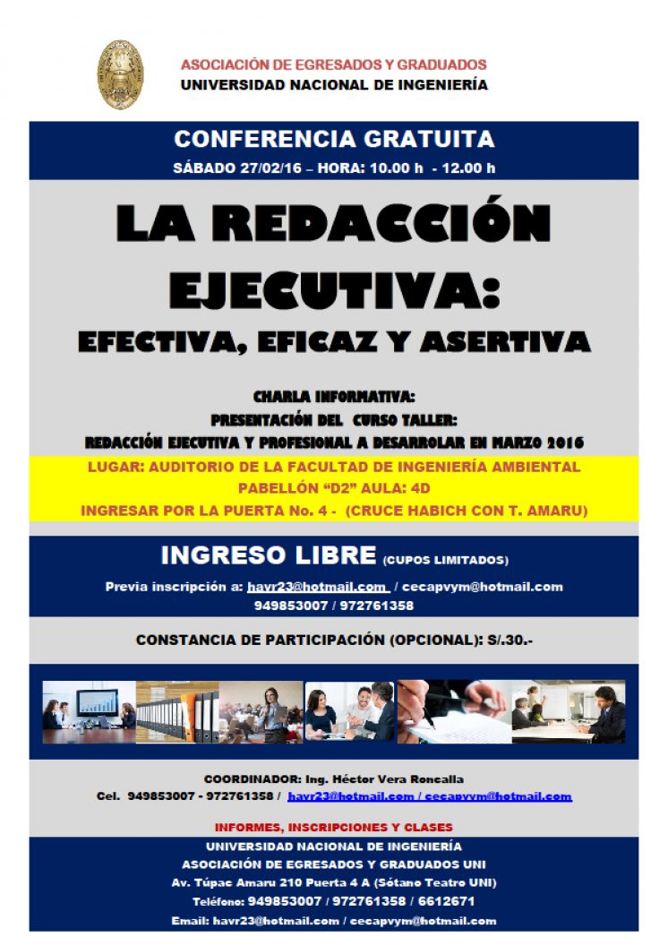 Conferencia: La Redacción Ejecutiva