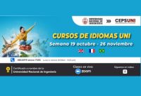 (CEPS - UNI) / Cursos de idiomas UNI - semana 19 octubre - 26 noviembre